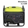 Generatore di corrente portatile a benzina Pramac P3500i/o Inverter Monofase 3.3Kw