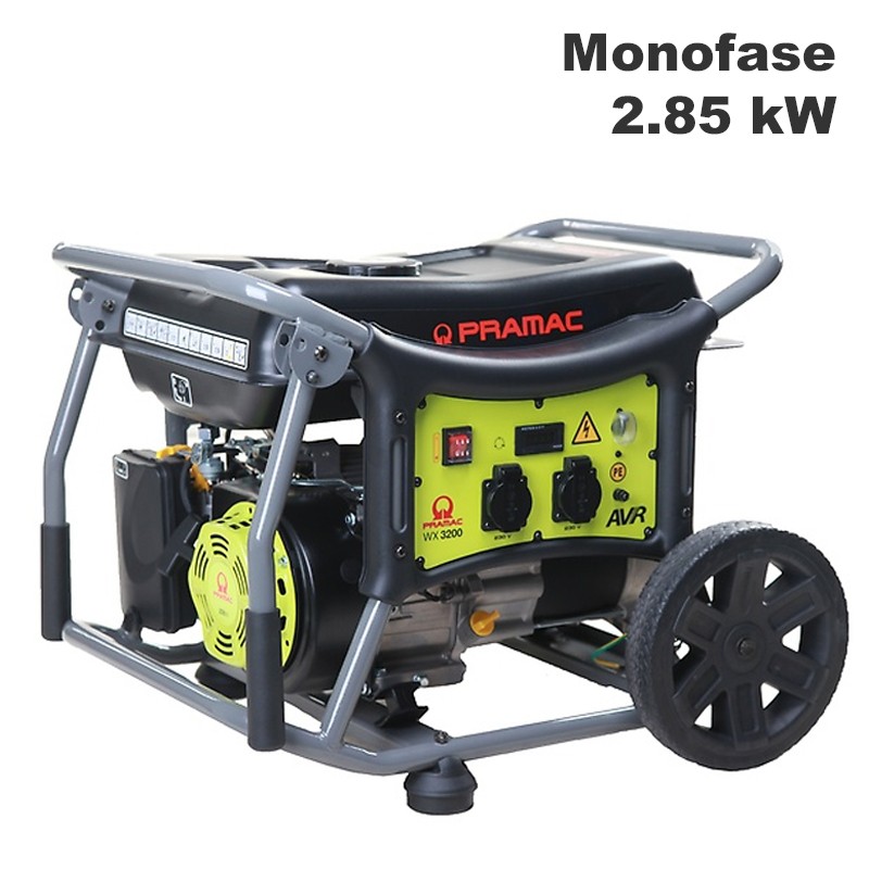 Generatore di corrente a benzina Pramac WX3200 Monofase 2.85Kw con AVR