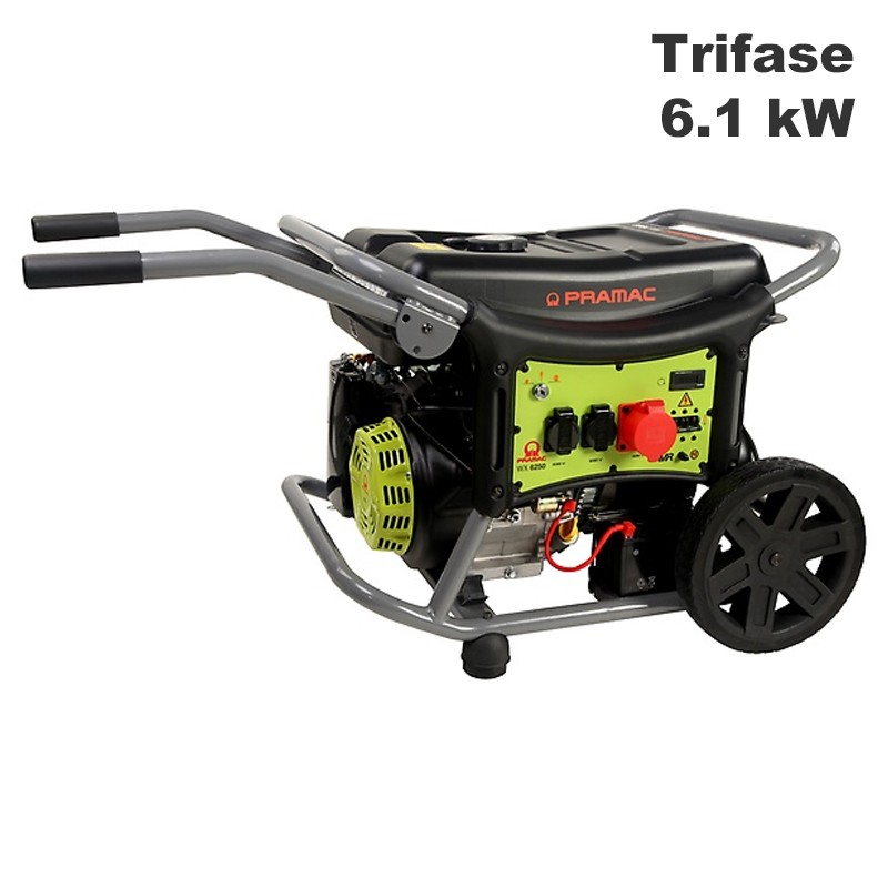 Generatore di corrente a benzina Pramac WX6250 Trifase 6.1Kw con AVR