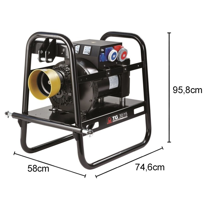 Generatore di corrente a cardano Pramac TG16/3 Trifase 16kW per trattori Pramac - 3