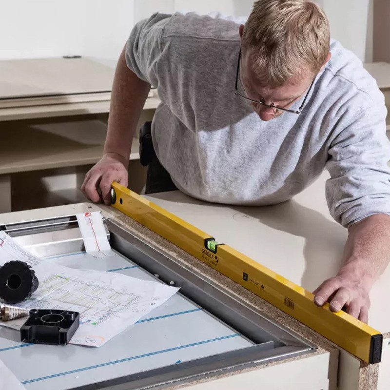 Livella a bolla Stabila Type 70 in alluminio a profilo liscio rettangolare, 40-200cm Stabila - 4