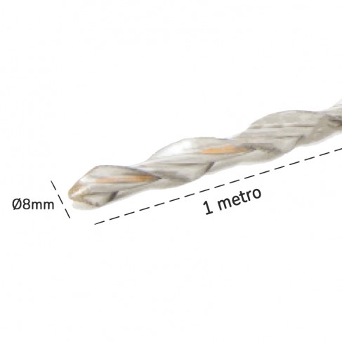 Barre elicoidali Dakota Helikon Pro in acciaio inox AISI 304 - Ø8mm x 1mt (20pz) Dakota - 1