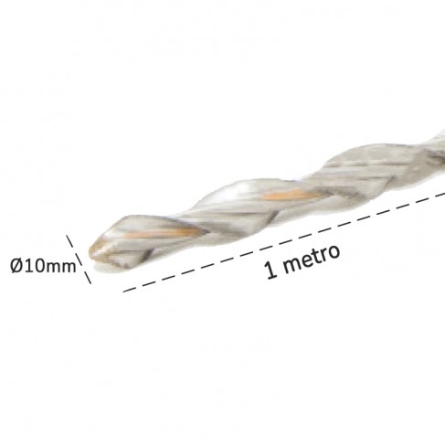 Barre elicoidali Dakota Helikon Pro in acciaio inox AISI 304 - Ø10mm x 1mt (20pz)