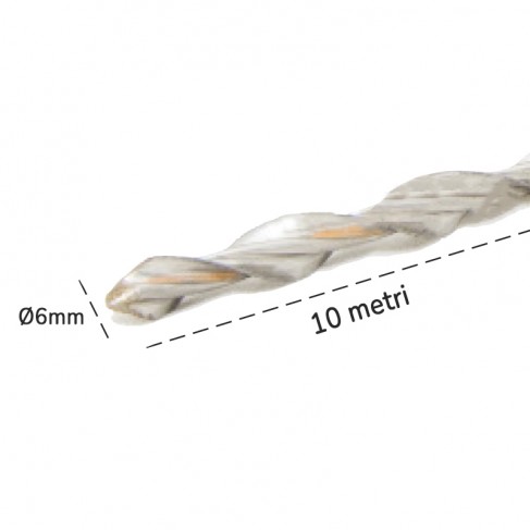 Barra elicoidale Dakota Helikon Pro in acciaio inox AISI 304 - Ø6mm x 10mt