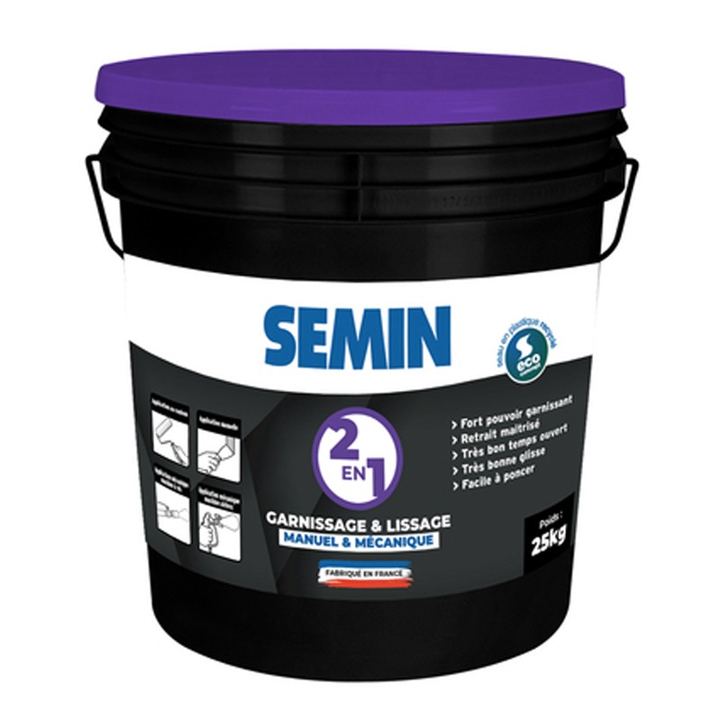 Stucco in pasta per cartongesso Dakota 2 in 1 per stuccatura e lisciatura  (Secchio 25Kg) Dakota - 1