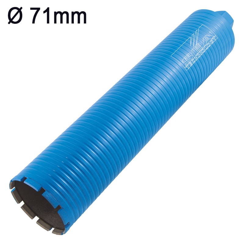 Corona diamantata Sea Technology Tre 450 per carotatura a umido attacco 1.1/4", 71mm