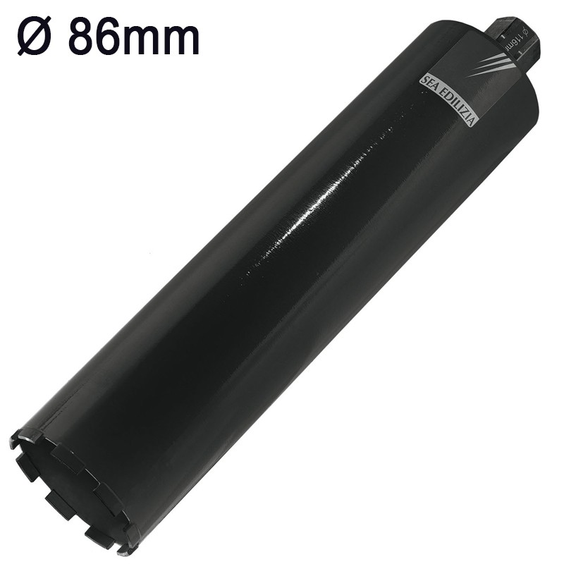 Corona diamantata a umido Sea Technology Uno 450 per cemento armato attacco 1.1/4", 86mm