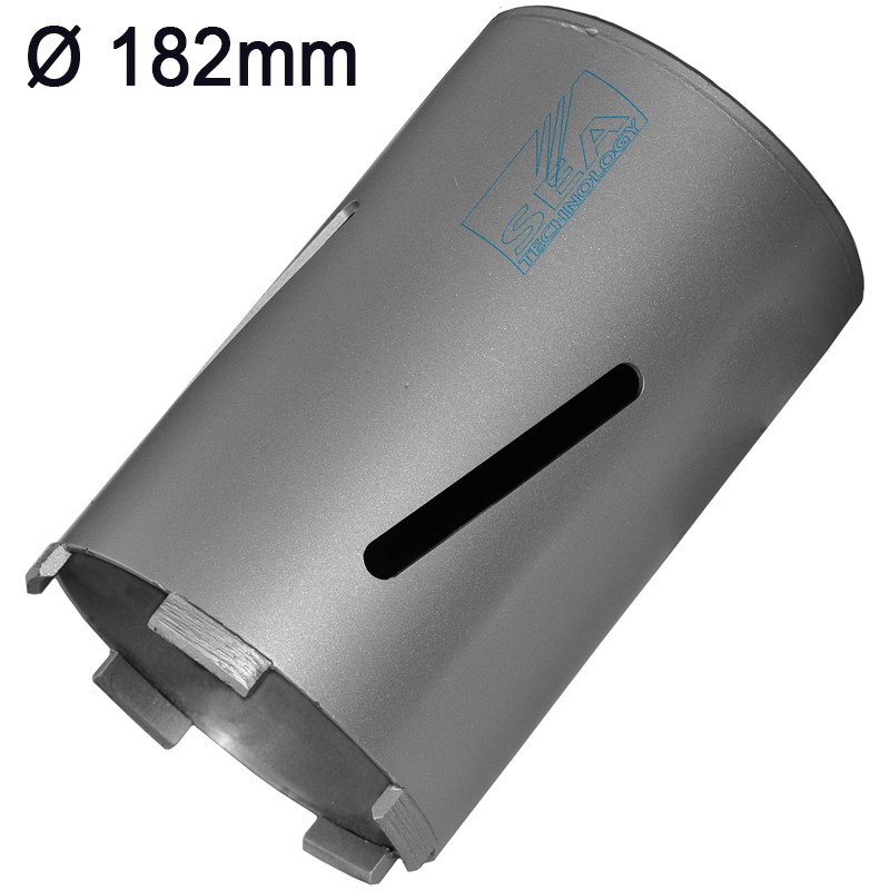 Corona diamantata a secco Sea Technology Due 150 per cemento stagionato attacco M16, 182mm