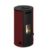 Stufa a pellet ermetica TermoVana Fancy 12 BACK Bordeaux Vintage canalizzabile con scarico posteriore, 11kW
