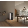 Stufa a pellet ermetica TermoVana Fancy 12 BACK Bianco Opaco canalizzabile con scarico posteriore, 11kW