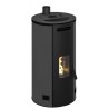 Stufa a pellet ermetica TermoVana Fancy 12 UP Grafite Opaco canalizzabile con scarico superiore, 11kW