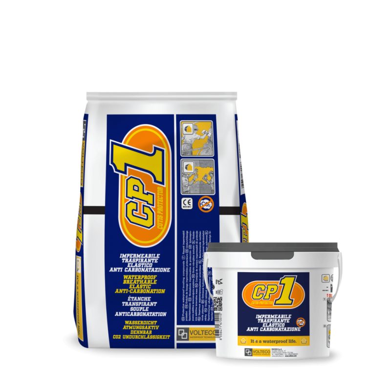 Rasante impermeabile Volteco CP1 (Sacco da 15 Kg + vaso da 5,7 Kg)