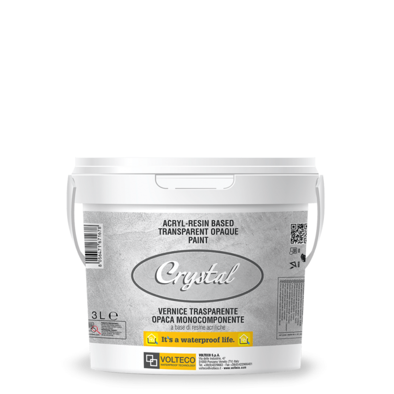 Vernice Volteco Crystal (Secchio da 3 e 14 Lt)