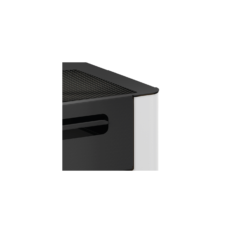 Stufa a pellet ermetica TermoVana Maria 9 UP Bordeaux Vintage con uscita fumi superiore, 8kW -2