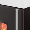 Stufa a pellet ermetica TermoVana Fine 14.3 UP Bianco Opaco canalizzabile con scarico superiore, 13kW -3