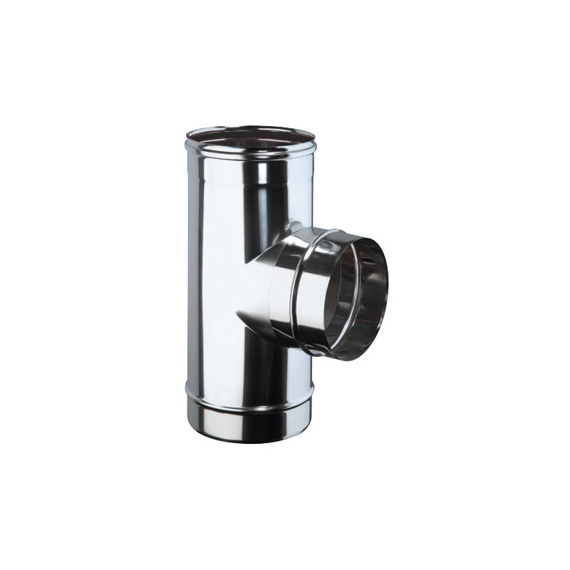 Raccordo a T 90° INOX DN 80 AISI 316L BA