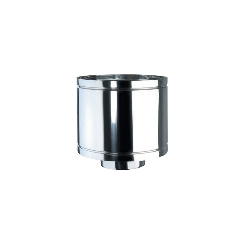 Terminale antintemperie controventato DN 100 AISI 316L BA