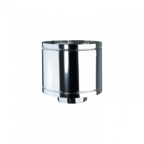 Terminale antintemperie controventato DN 80 AISI 316L BA