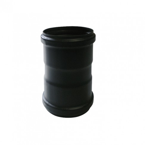 Manicotto femmina-femmina DN 150 AN FIRE FE nero opaco 2 mm An Camini - 1