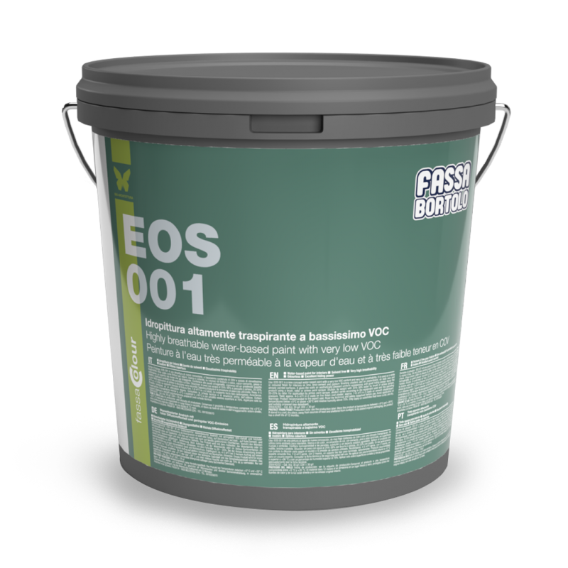 Idropittura per interni bianca Fassa Bortolo EOS 001 ad alta traspirabilità (Secchio 4-12 lt)
