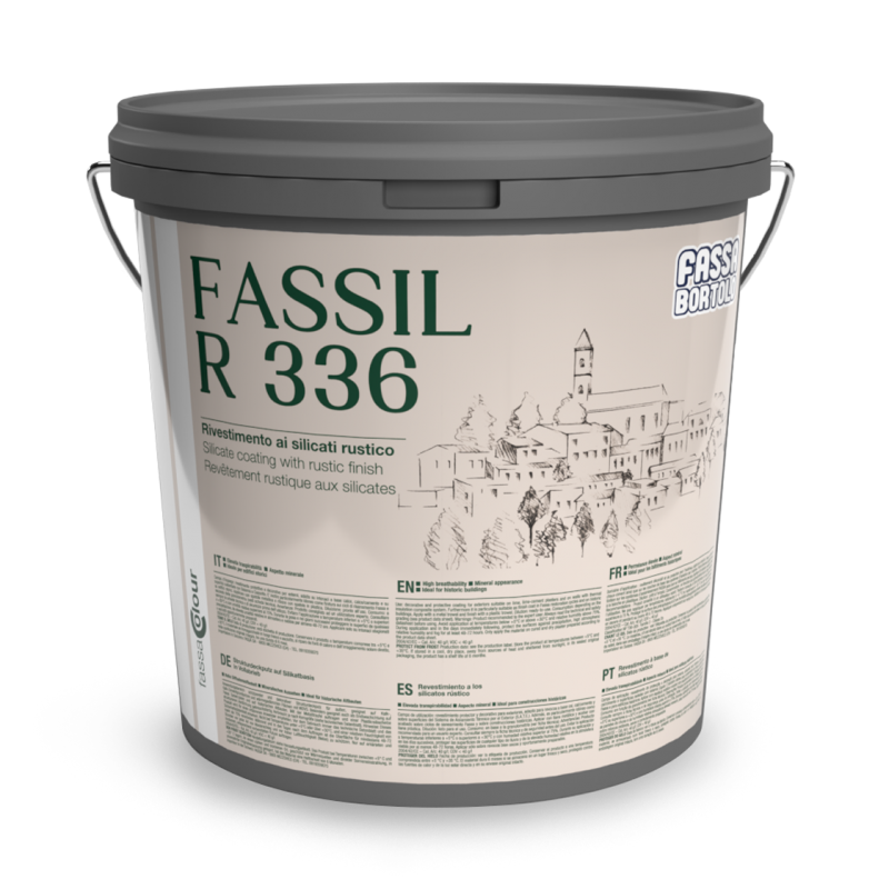 Rivestimento Fassa FASSIL R336 minerale ai silicati rustico 1 mm(Secchio da 25 Kg)