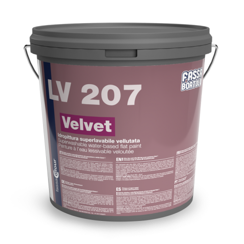 Idropittura per interni superlavabile vellutata bianco Fassa Bortolo LV207 Velvet  (Secchio da 4 e 14 lt)
