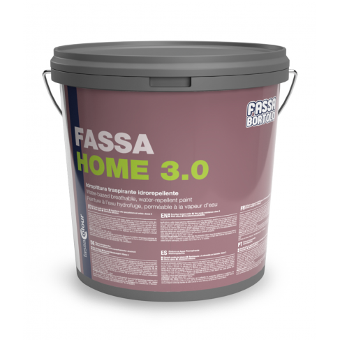 Idropittura per interni bianca Fassa Bortolo Home 3.0 traspirante e idrorepellente (Secchio 5-14 lt)