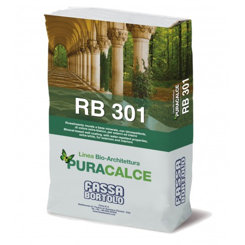 Bio-rivestimento Fassa RB301 murale extra bianco a base minerale (Sacco da 25 kg)