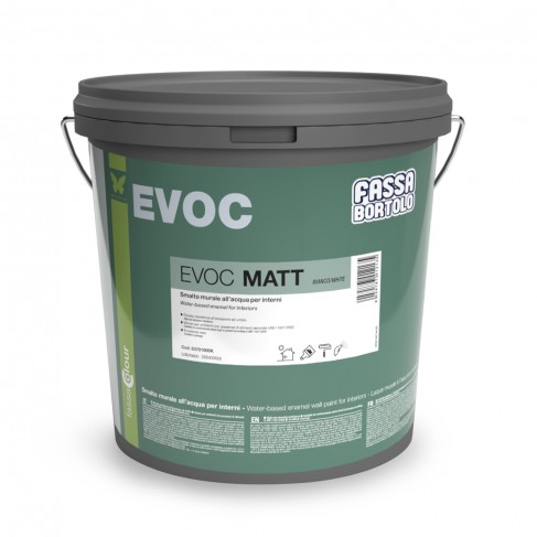 Smalto murale idrodiluibile per interni bianco Fassa Bortolo EVOC MATT (Secchio 10 lt)