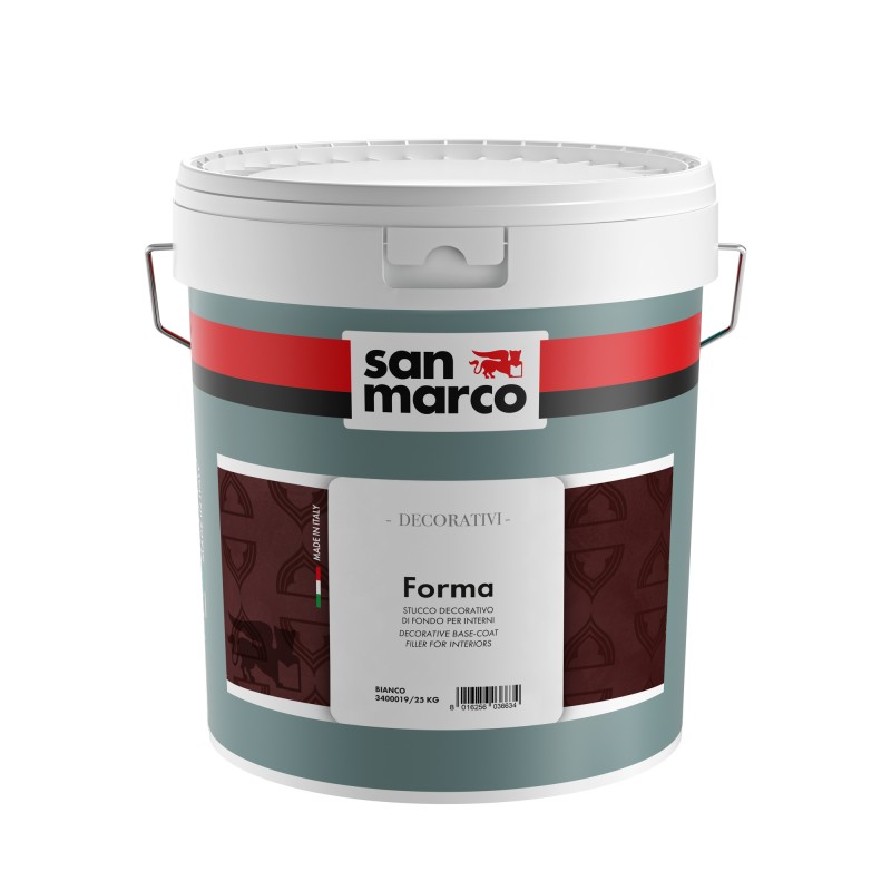 Fondo uniformante Forma San Marco per pitture decorative basso spessore (Secchio 5 o 25Kg)