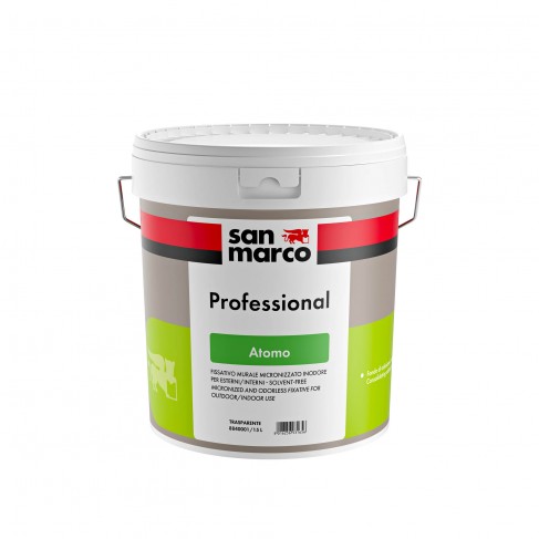Fissativo murale inodore Atomo San Marco per interni ed esterni (Secchio 1, 5 o 15 Litri)