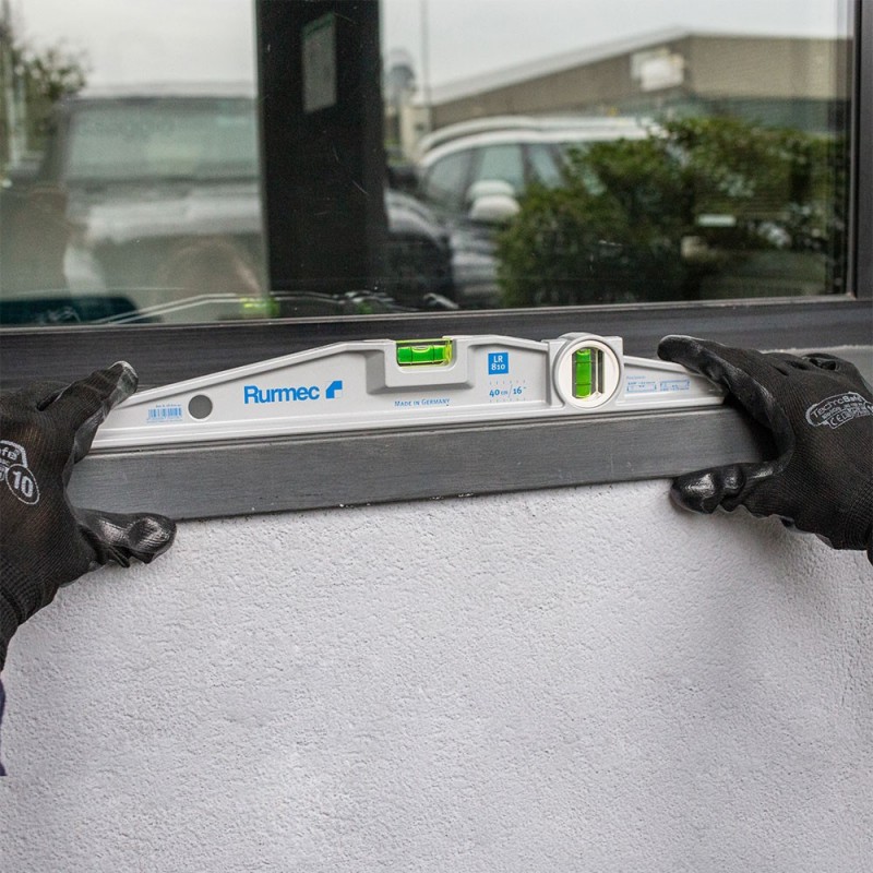 Livella a bolla Rurmec LR 810 con profilo trapezoidale in pressofusione in alluminio, 40-100cm Rurmec - 2