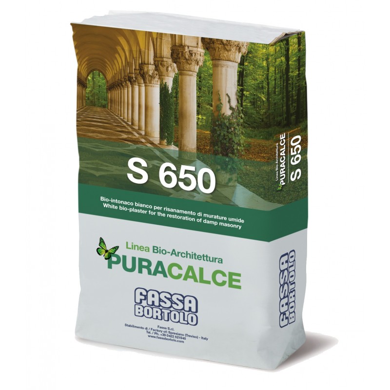 Bio-rinzaffo Fassa S650 bianco per il risanamento (Sacco da 25 kg) Fassa Bortolo - 1