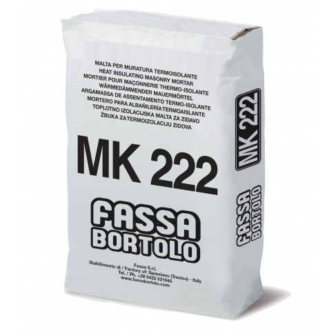 Malta cementizia Fassa MK222 per muratura termoisolante (Sacco da 25 Kg) Fassa Bortolo - 1