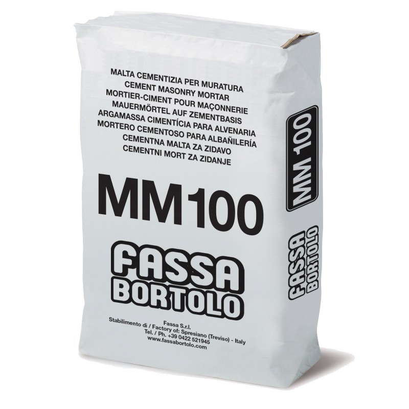 Malta cementizia Fassa MM100 per muratura (Sacco da 25 kg) Fassa Bortolo - 1