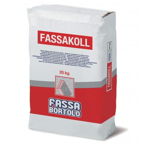 Malta adesiva Fassa Fassakoll per blocchi in gesso (Sacco da 25 Kg) Fassa Bortolo - 1