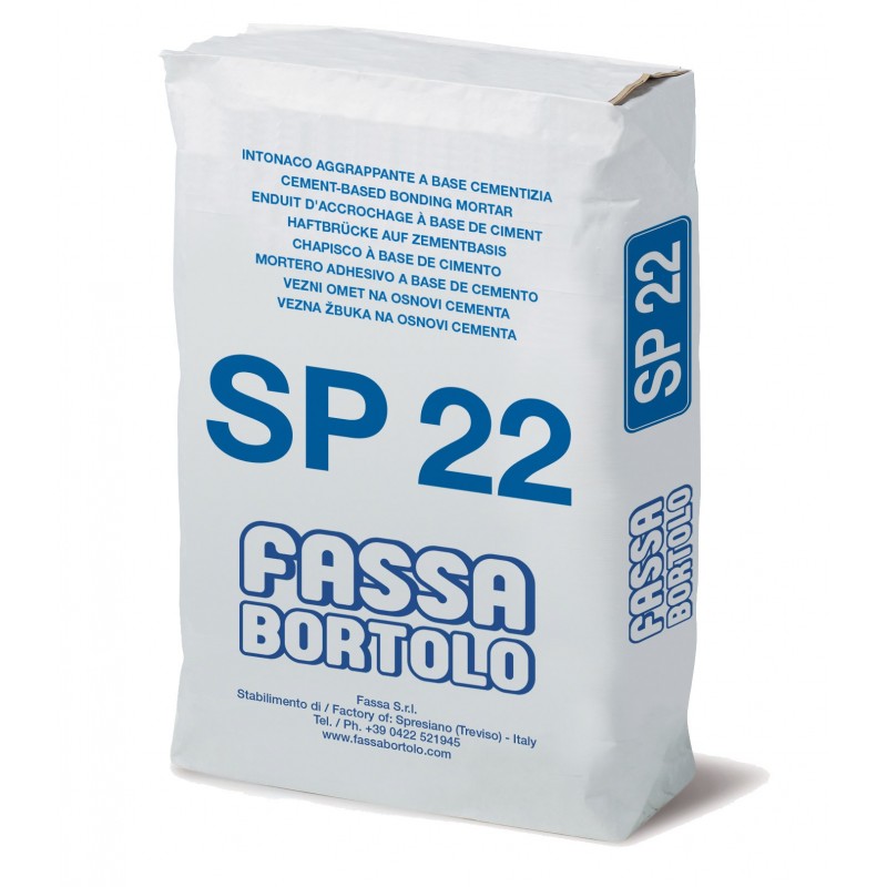 Rinzaffo Fassa SP22 a base cementizia per superfici in calcestruzzo (Sacco da 25 Kg) Fassa Bortolo - 1
