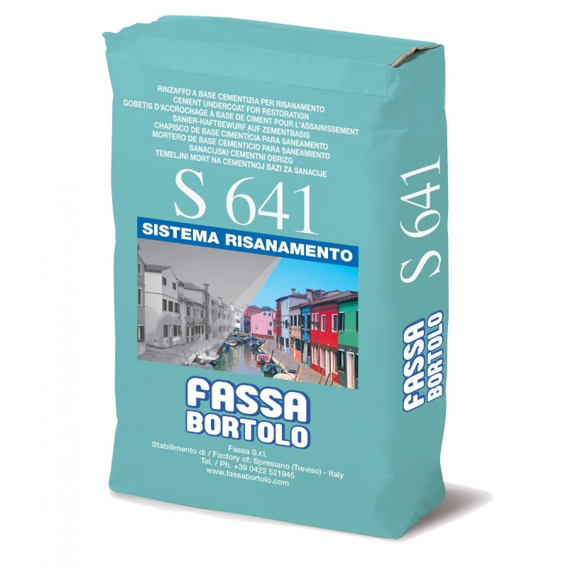 Rinzaffo Fassa S641 per il risanamento di murature umide (Sacco da 25 Kg) Fassa Bortolo - 1
