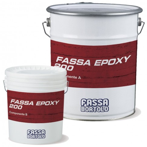 Adesivo epossidico Fassa Epoxy 200 (Componente A 4 Kg + Componente B 1 Kg) Fassa Bortolo - 1