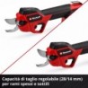EINHELL FORBICI DA POTATURA A BATTERIA GP-LS 18/28 Li BL-Solo
