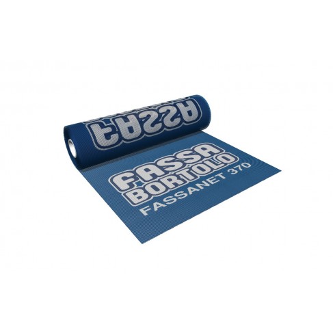 Rete di armatura Fassa Fassanet 370 rinforzata in fibra di vetro alcali-resistente (Rotolo da 75 m) Fassa Bortolo - 1