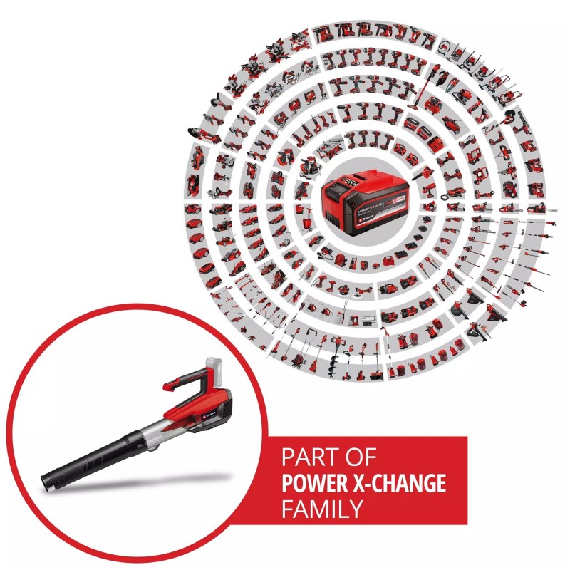 EINHELL SOFFIATORE PER FOGLIE A BATTERIA GP-LB 18/200 Li E-Solo