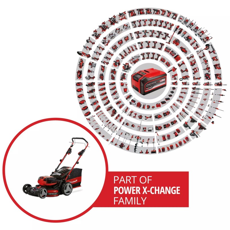 EINHELL TAGLIAERBA A BATTERIA GP-CM 36/47 S HW Li (4x4