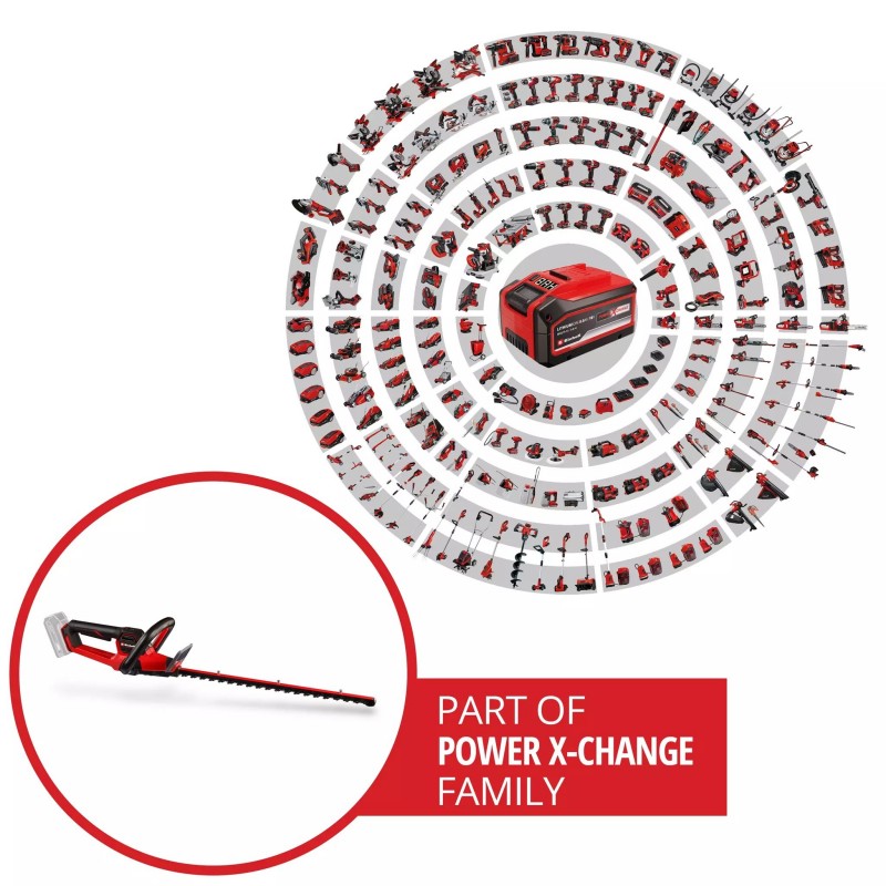 EINHELL TAGLIASIEPI A BATTERIA GP-CH 18/50 Li BL-Solo