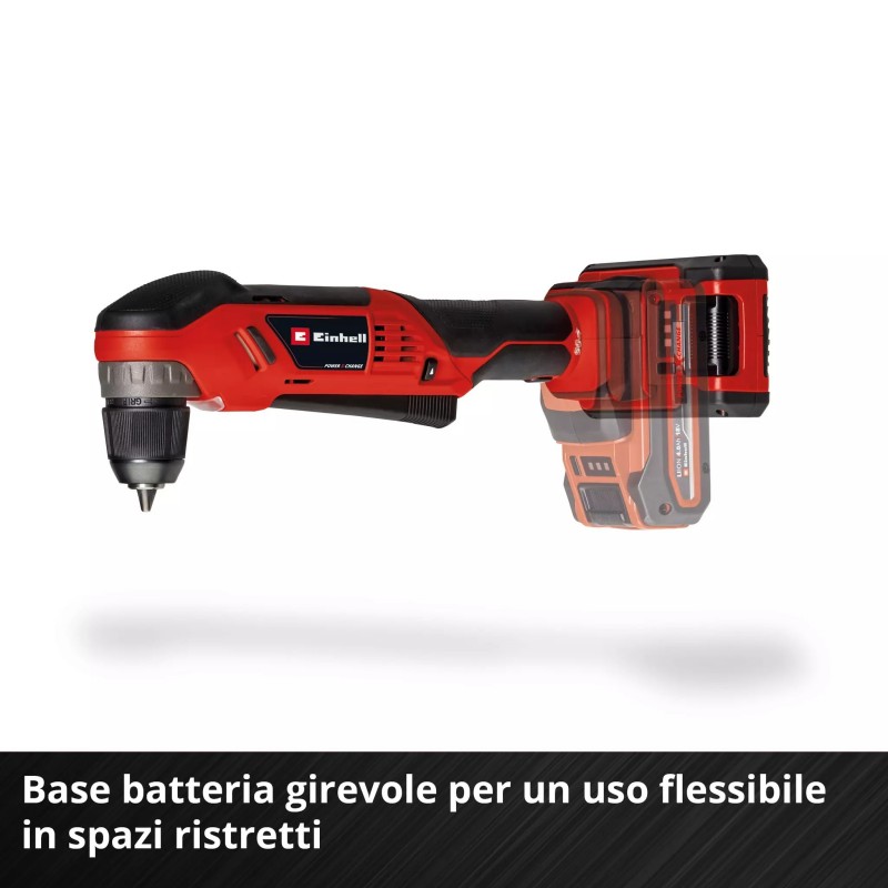 EINHELL TRAPANO ANGOLARE A BATTERIA TE-AD 18 Li-Solo