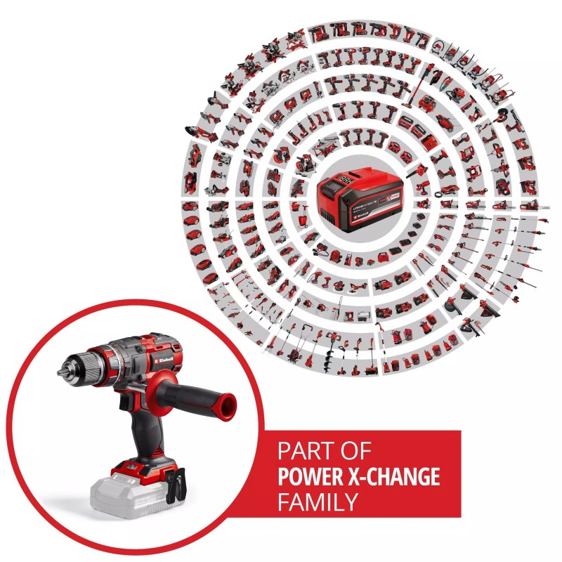 EINHELL TRAPANO AVVITATORE A PERCUSSIONE TP-CD 18/80 Li-i BL - Solo