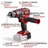 EINHELL TRAPANO AVVITATORE A PERCUSSIONE TP-CD 18/80 Li-i BL - Solo