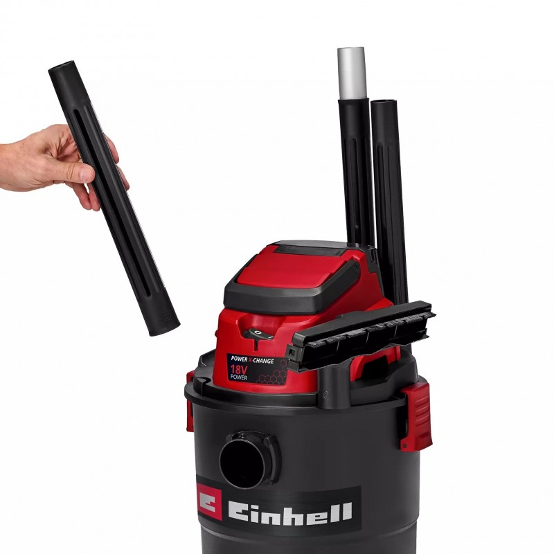 EINHELL ASPIRASOLIDI E LIQUIDI A BATTERIA TC-VC 18/15 Li-Solo