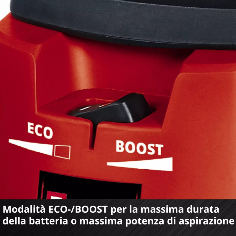 EINHELL ASPIRASOLIDI E LIQUIDI A BATTERIA TE-VC 36/30 Li S-Solo