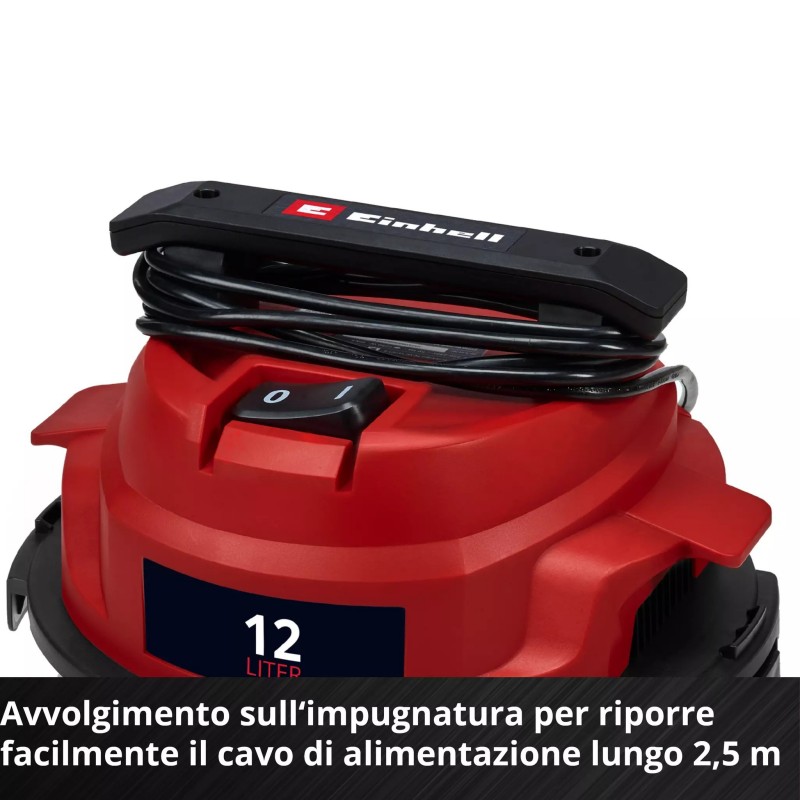 EINHELL ASPIRASOLIDI E LIQUIDI TC-VC 1240 S